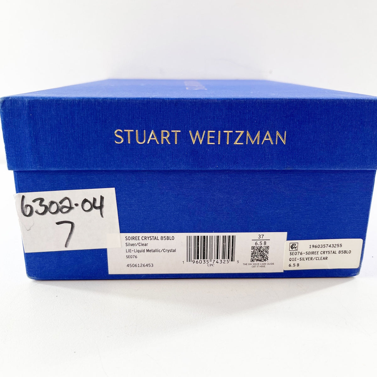 Stuart Weitzman Soiree Crystal Rhinestone Square Toe Block Heel Sandals Silver