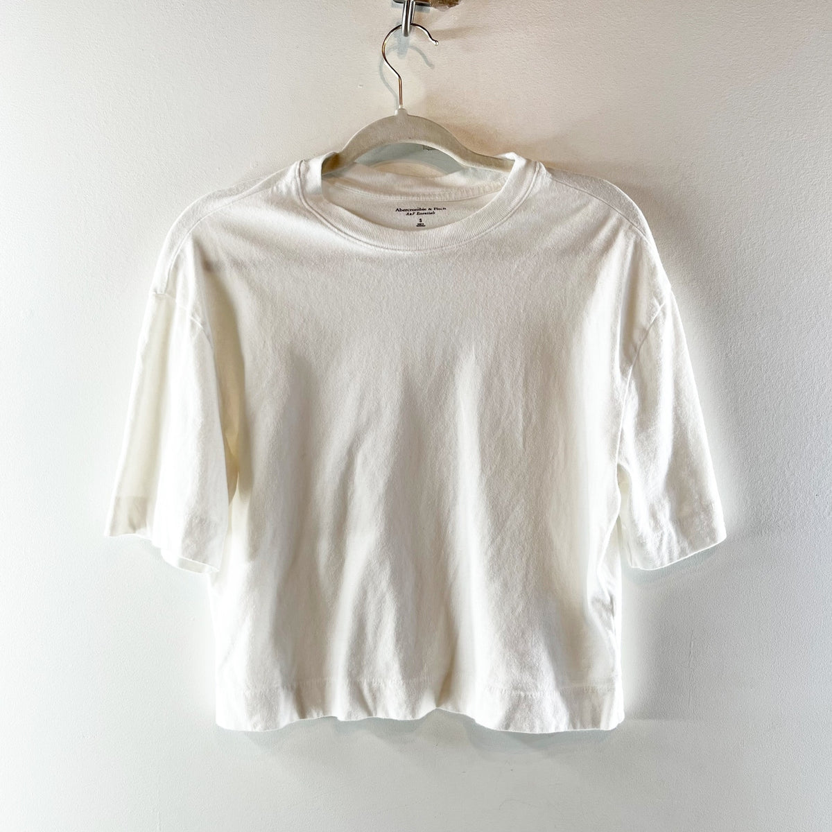 Abercrombie & Fitch Everyday Classic Crewneck Cotton Short Sleeve Tee Shirt