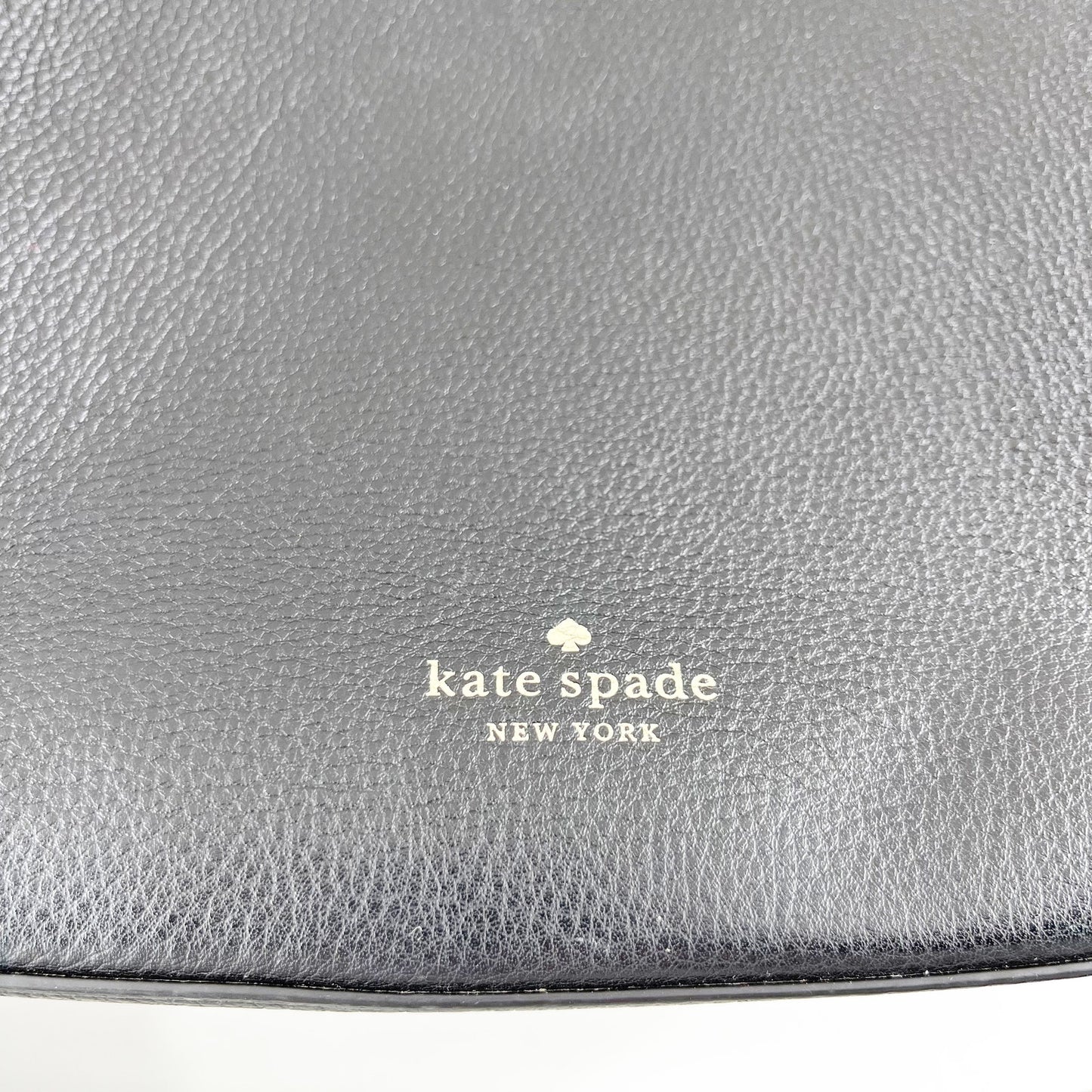 Kate Spade New York Logo Marti Pebble Leather Bucket Shoulder Bag