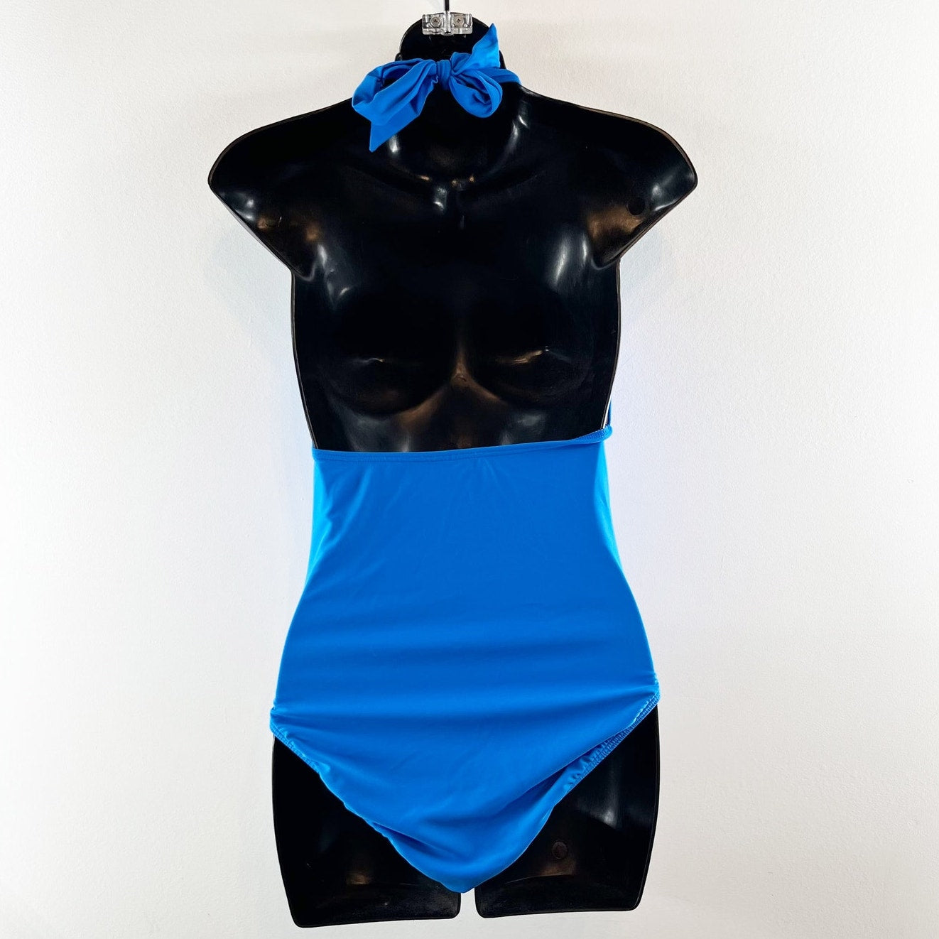 Venus Halter Keyhole Cutout One Piece Swimsuit Blue 4