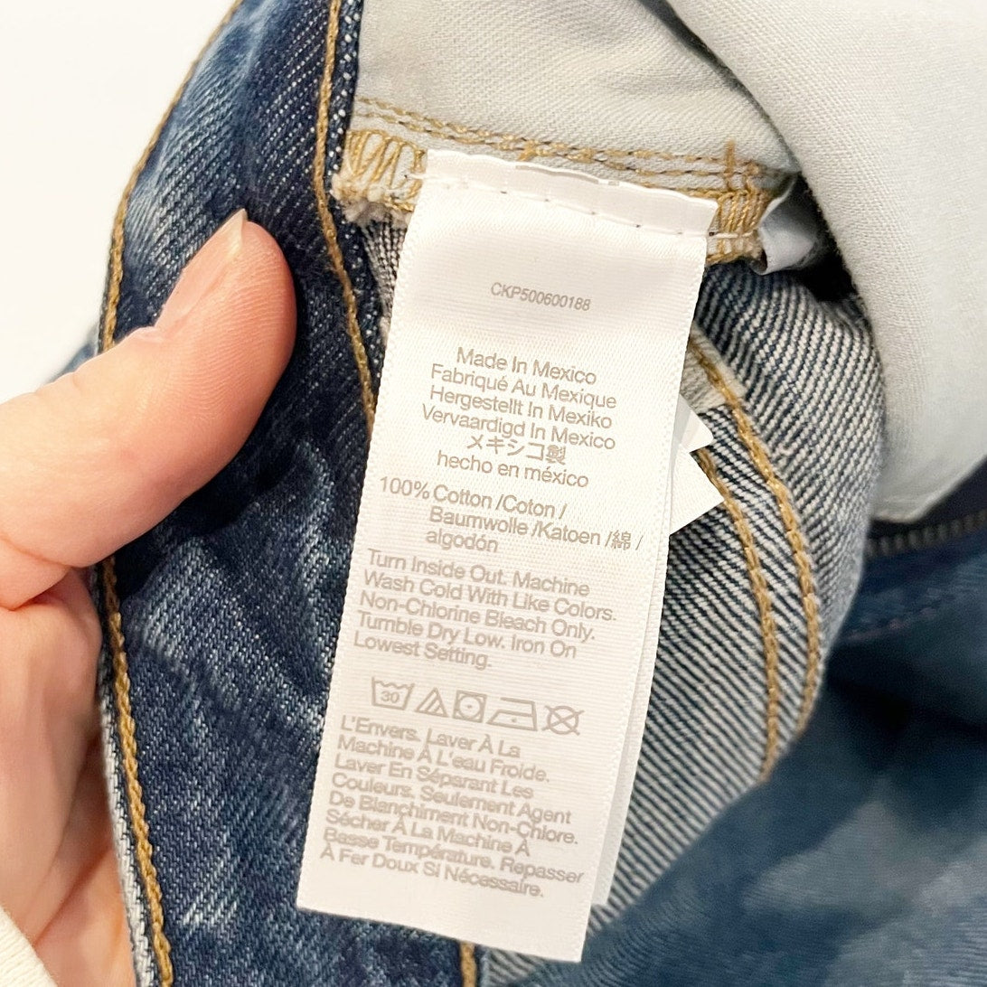 Madewell High Waisted Greendale Wash Rigid Denim The Balloon Jeans Blue Plus 16