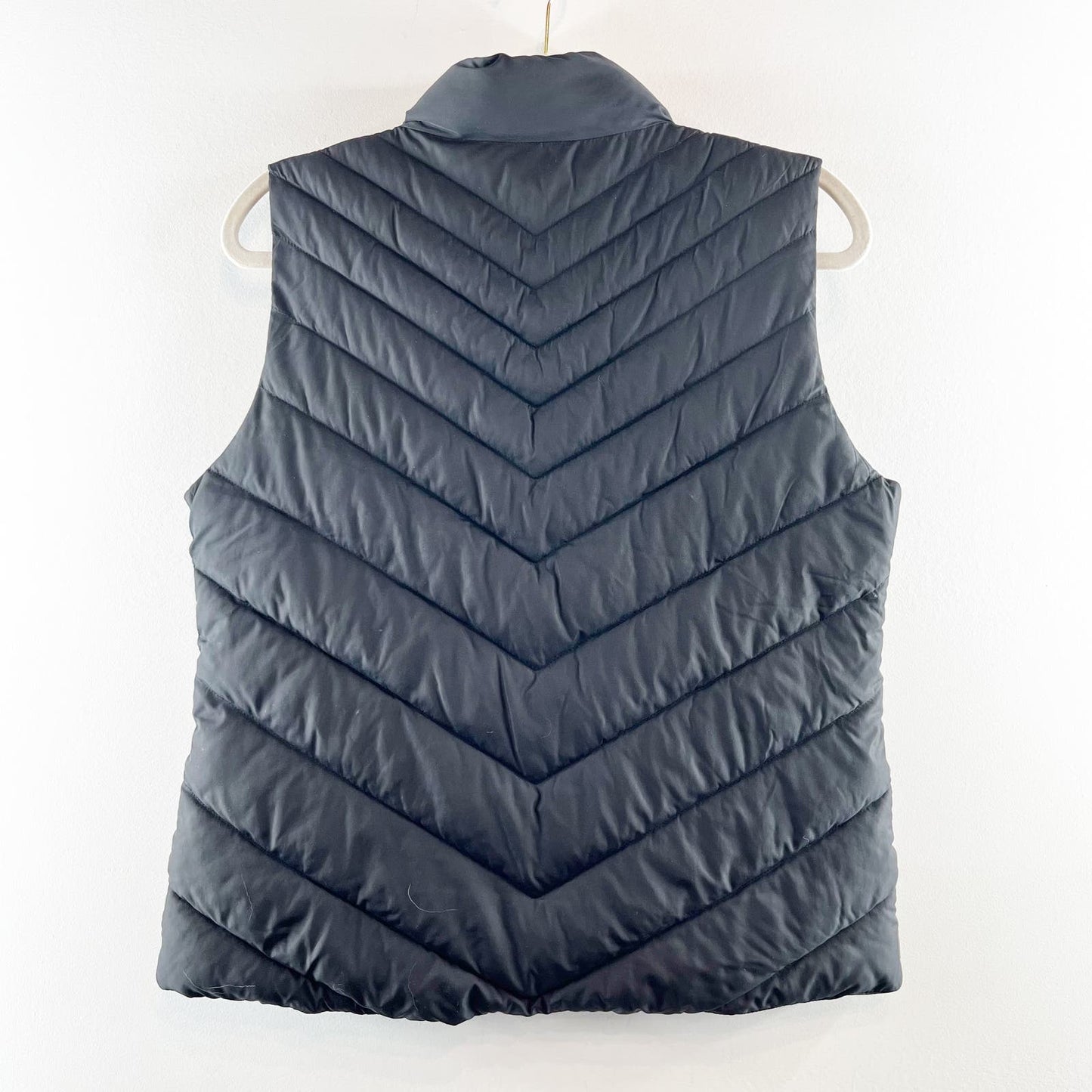 GAP Chevron Warmest Puffer Vest Full Zip True Black Medium