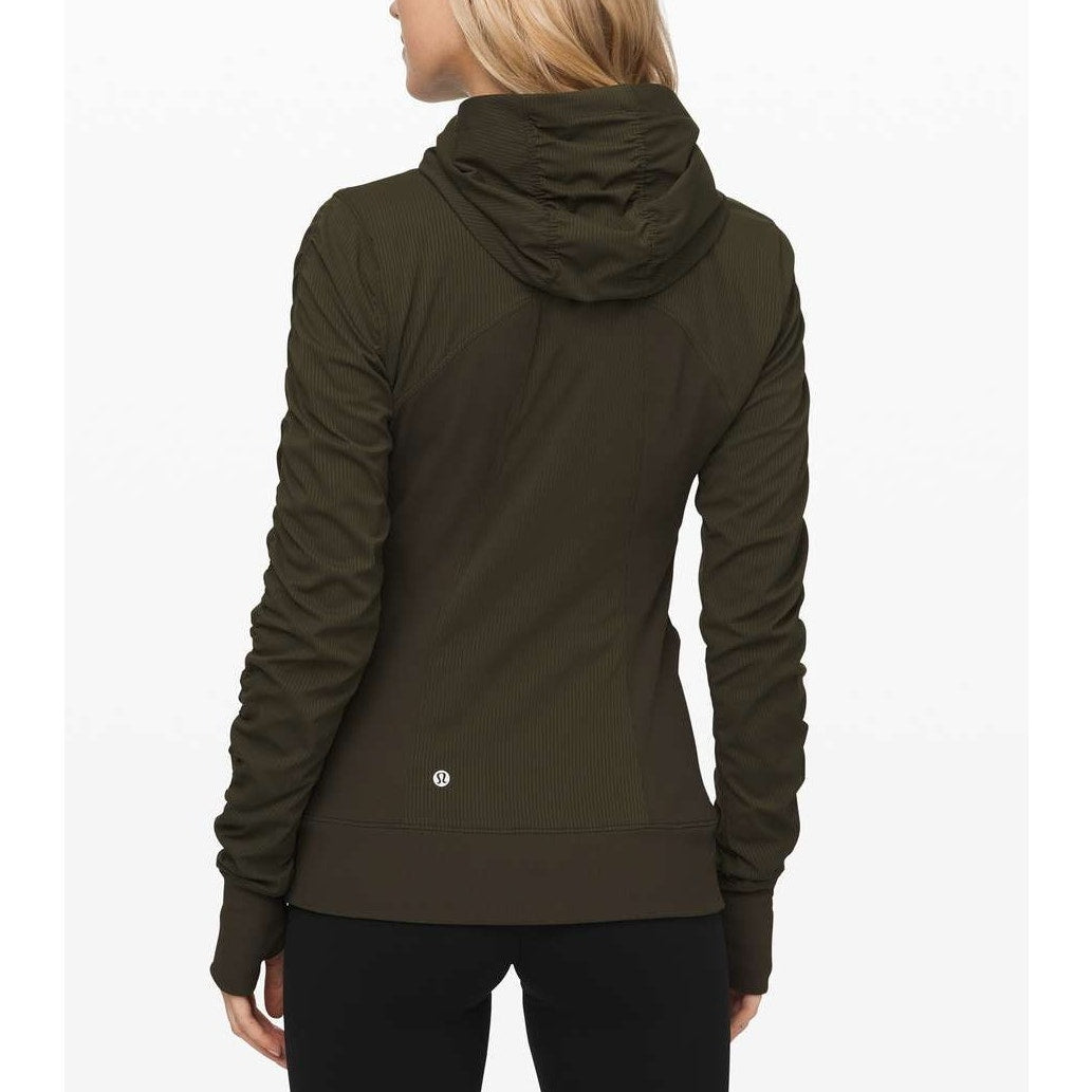 Lululemon Dance Studio Full Zip Jacket III Dark Olive Green 6