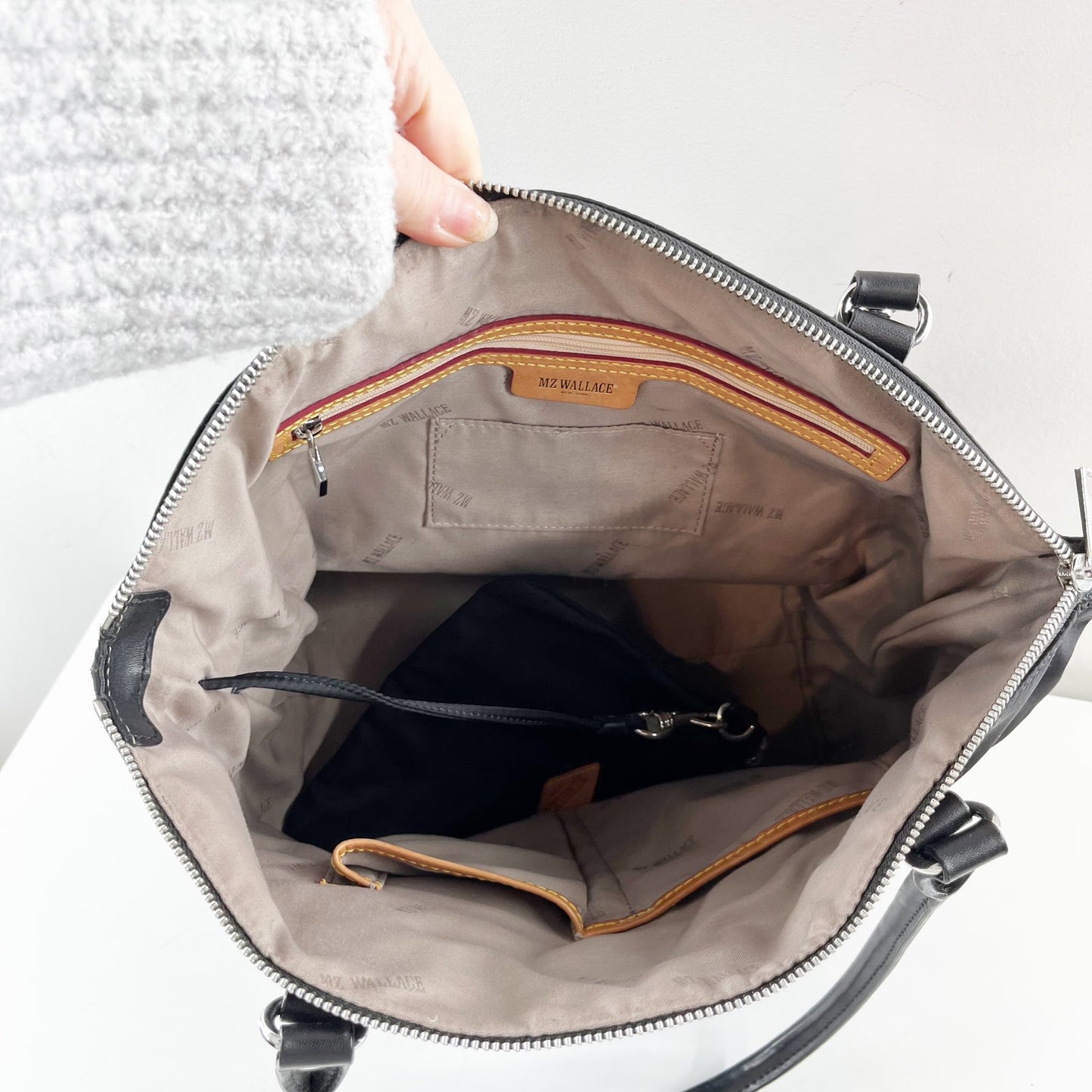 MZ Wallace Chelsea Nylon Tote Bag Black