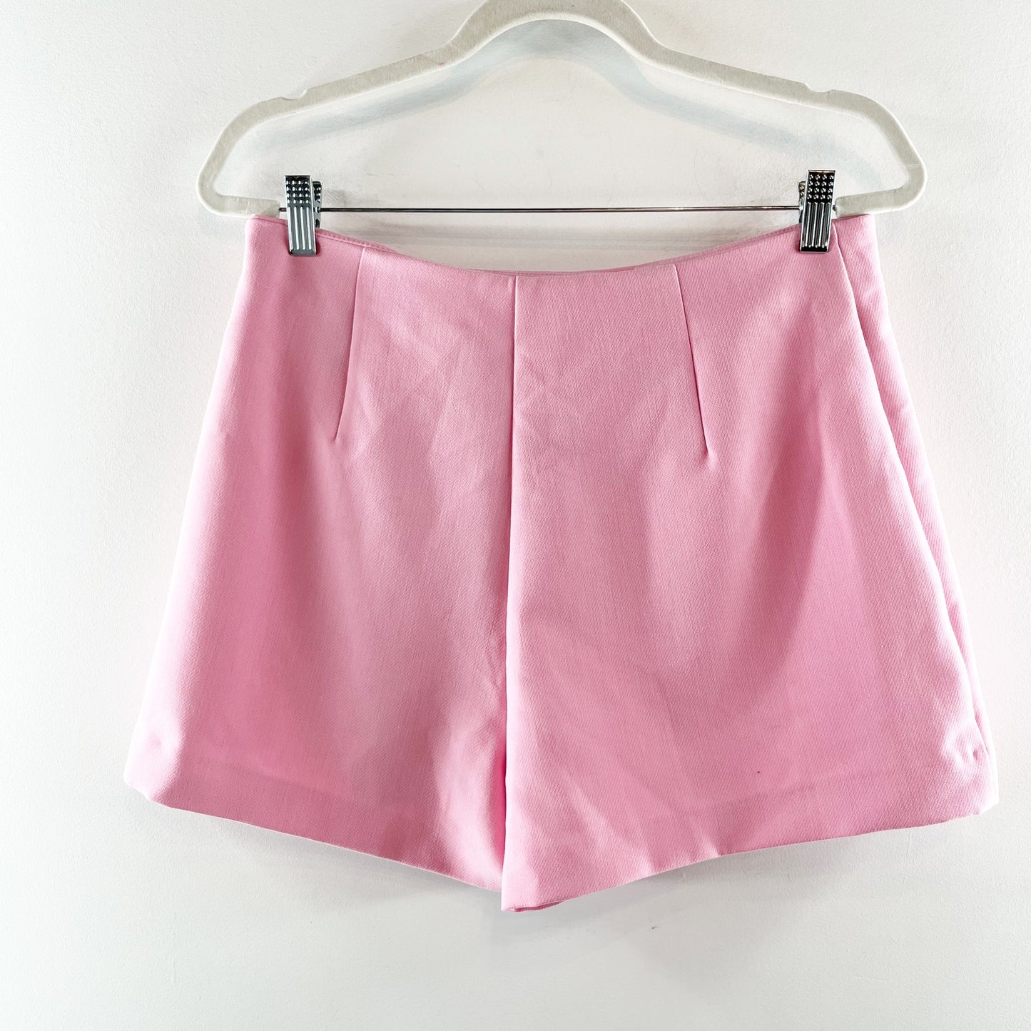 ZARA Mini Faux Wrap Skirt Skort Shorts Pink Large