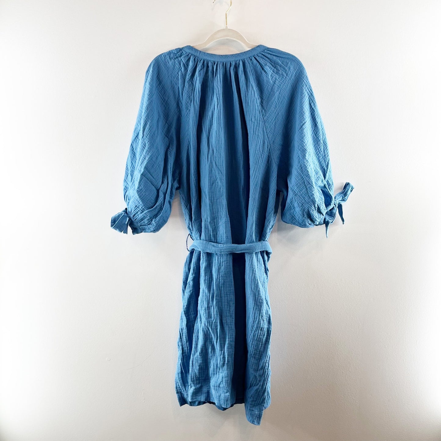 Summersalt Easy Breezy Gauzy Mini Dress Cover Up Blue 2X