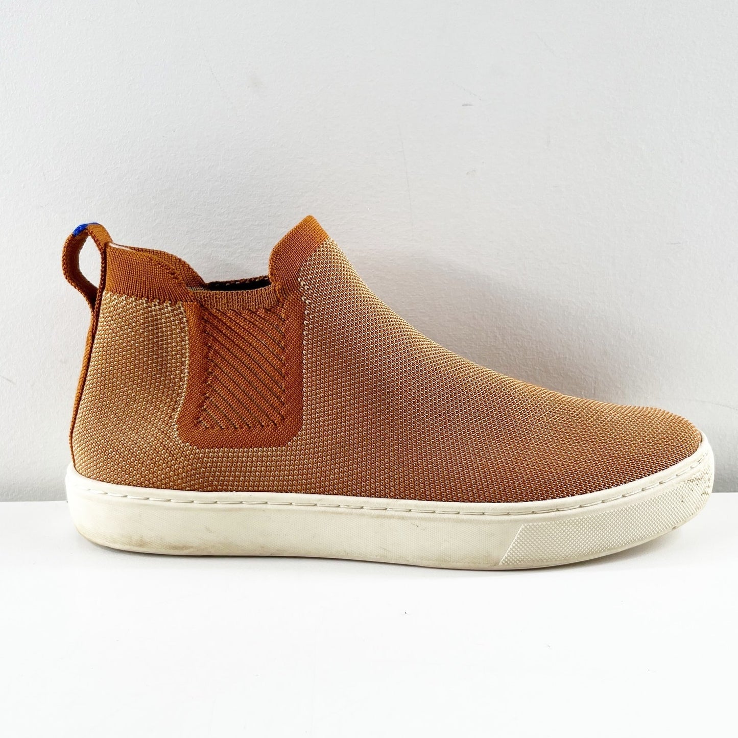 Rothy's Chelsea Pull On Bootie Sneakers Fawn Brown 8.5