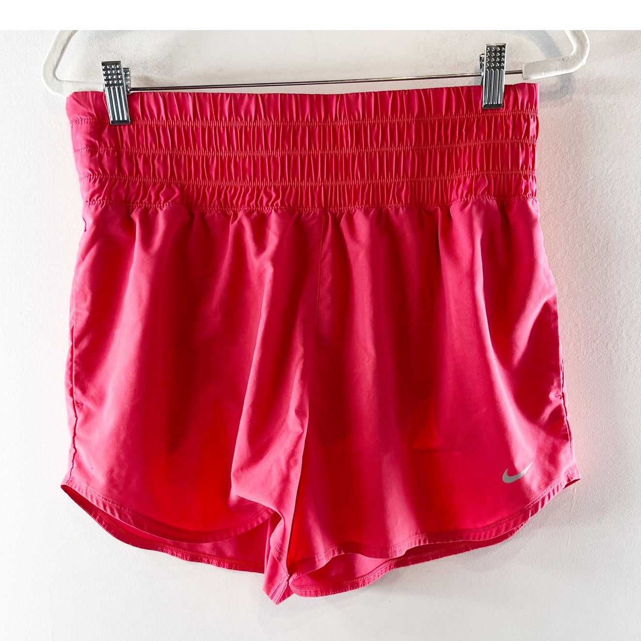 Nike One Training Running Lined Activewear Shorts Coral Pink Large
