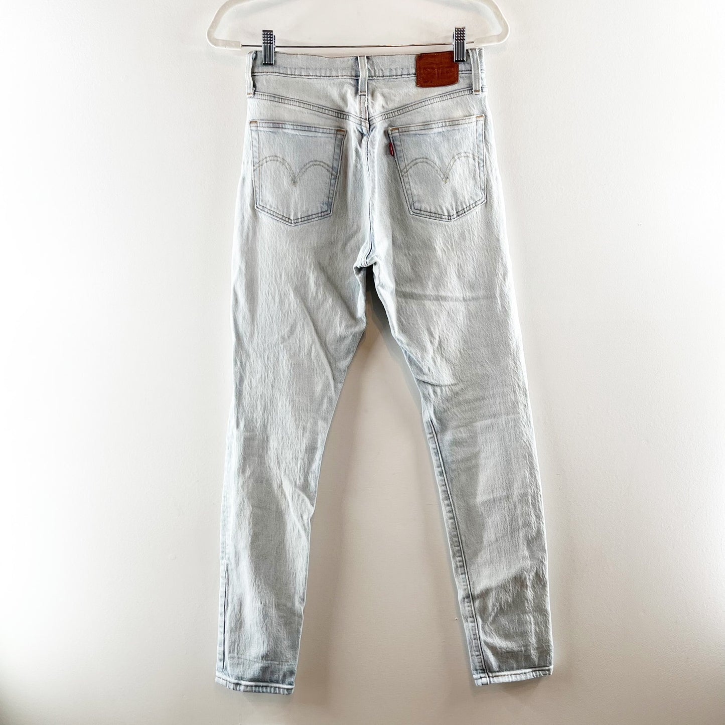 Levi's Premium 501 Cotton Blend High Rise Skinny Jeans Tango Light Blue 27 / 4