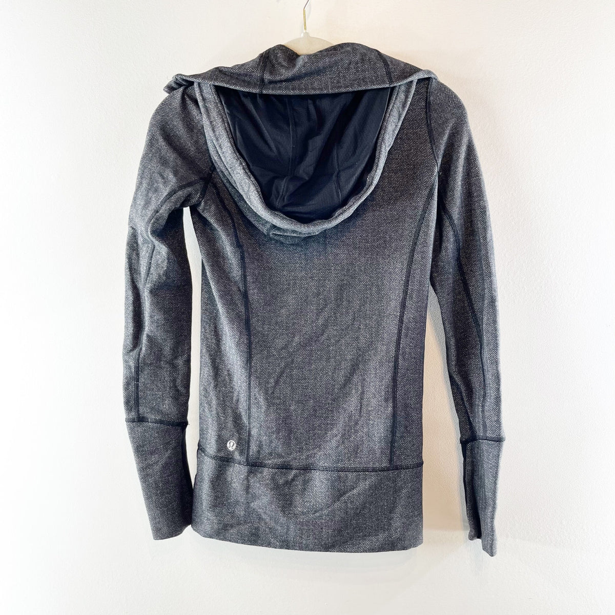 Lululemon Stride Jacket Soft Mini Check Black Heathered Coal Mini Check Black 2
