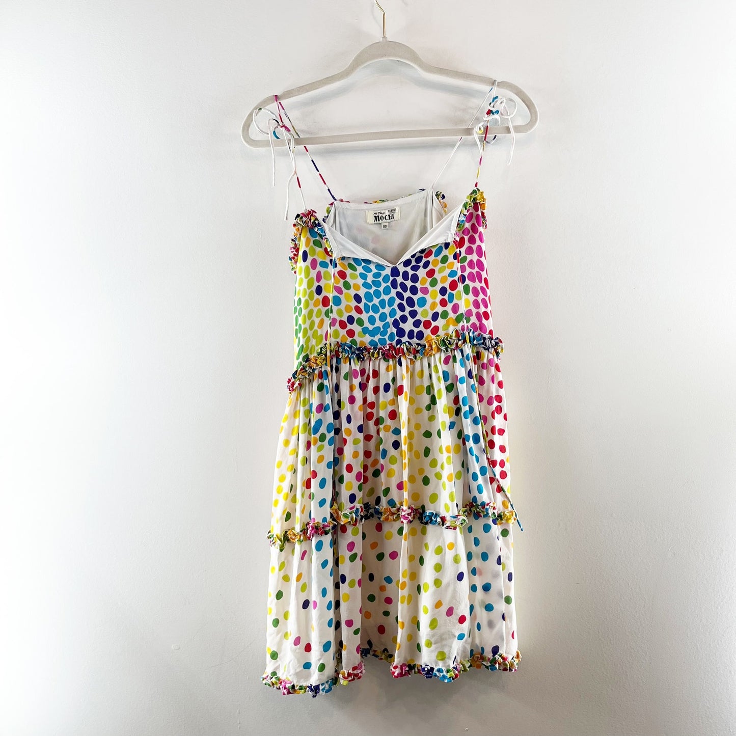 All Things Mochi Blessica Dotted Sleeveless Mini Sundress Multicolor XS