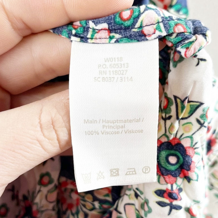 Boden Printed Sleeveless Mini Swing Dress Blue 12