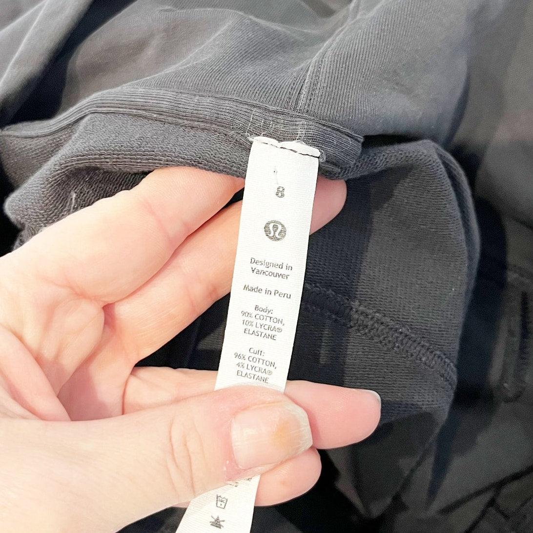 Lululemon LA Long Sleeve V Neck Oversized Tunic Pullover Sweatshirt Gray 8