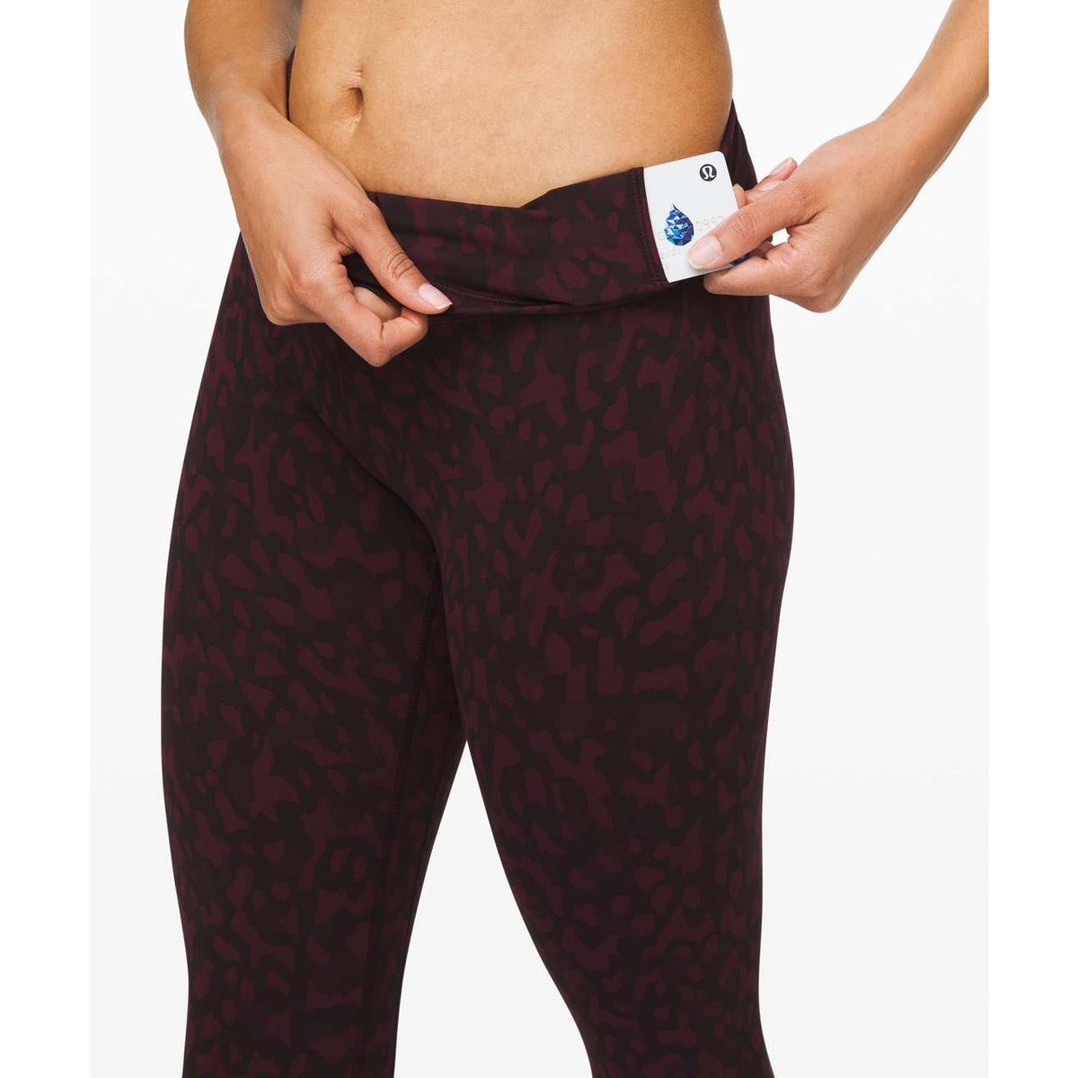 Lululemon Align Yoga Leggings Pant 28" Formation Camo Dark Adobe Multi Maroon 4