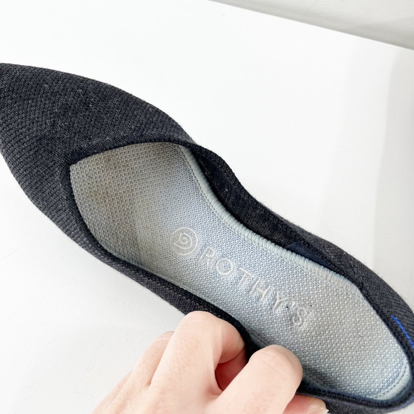 Rothy's The Point Ballet Knit Flats Gray 7