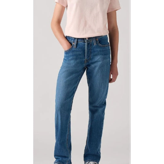 Levi's Original 501 100% Cotton Mid Rise Button Fly Denim Straight Jeans Blue 25
