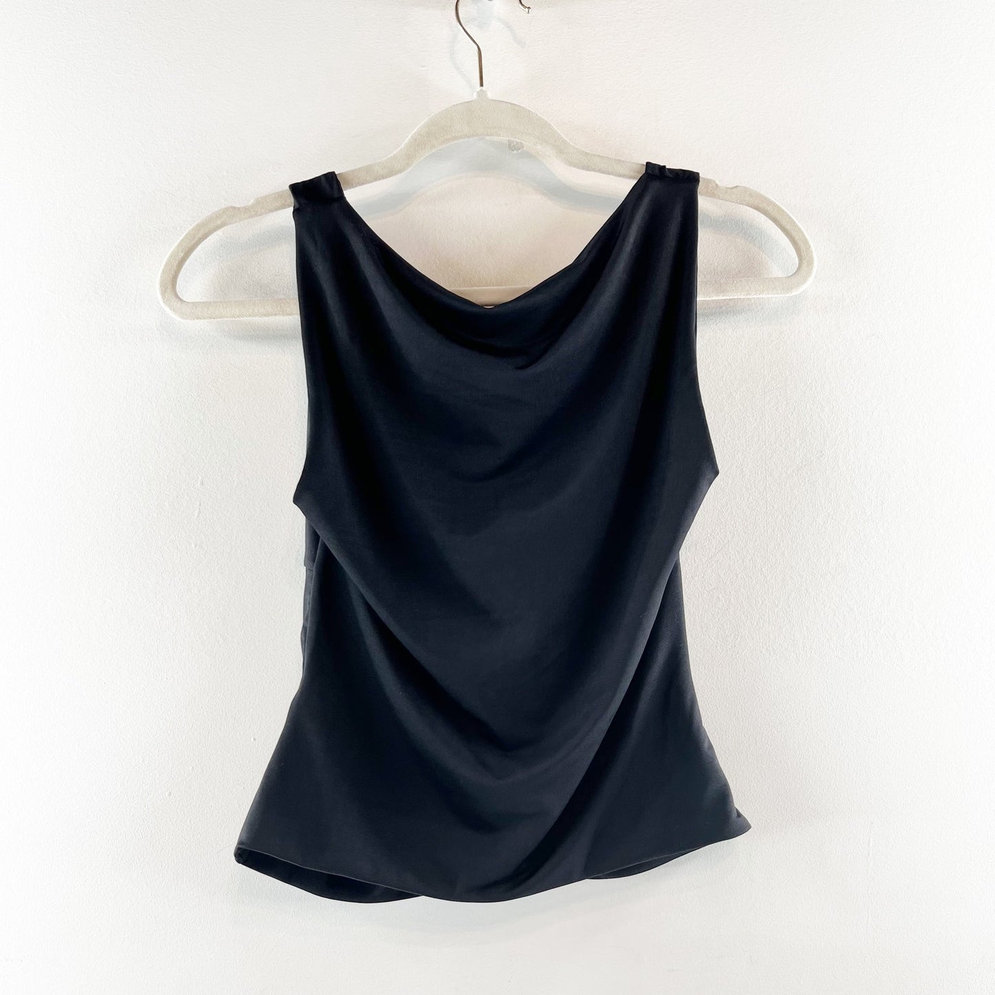 Meshki Millie Twist Sleeveless Cutout Tank Top Black Medium