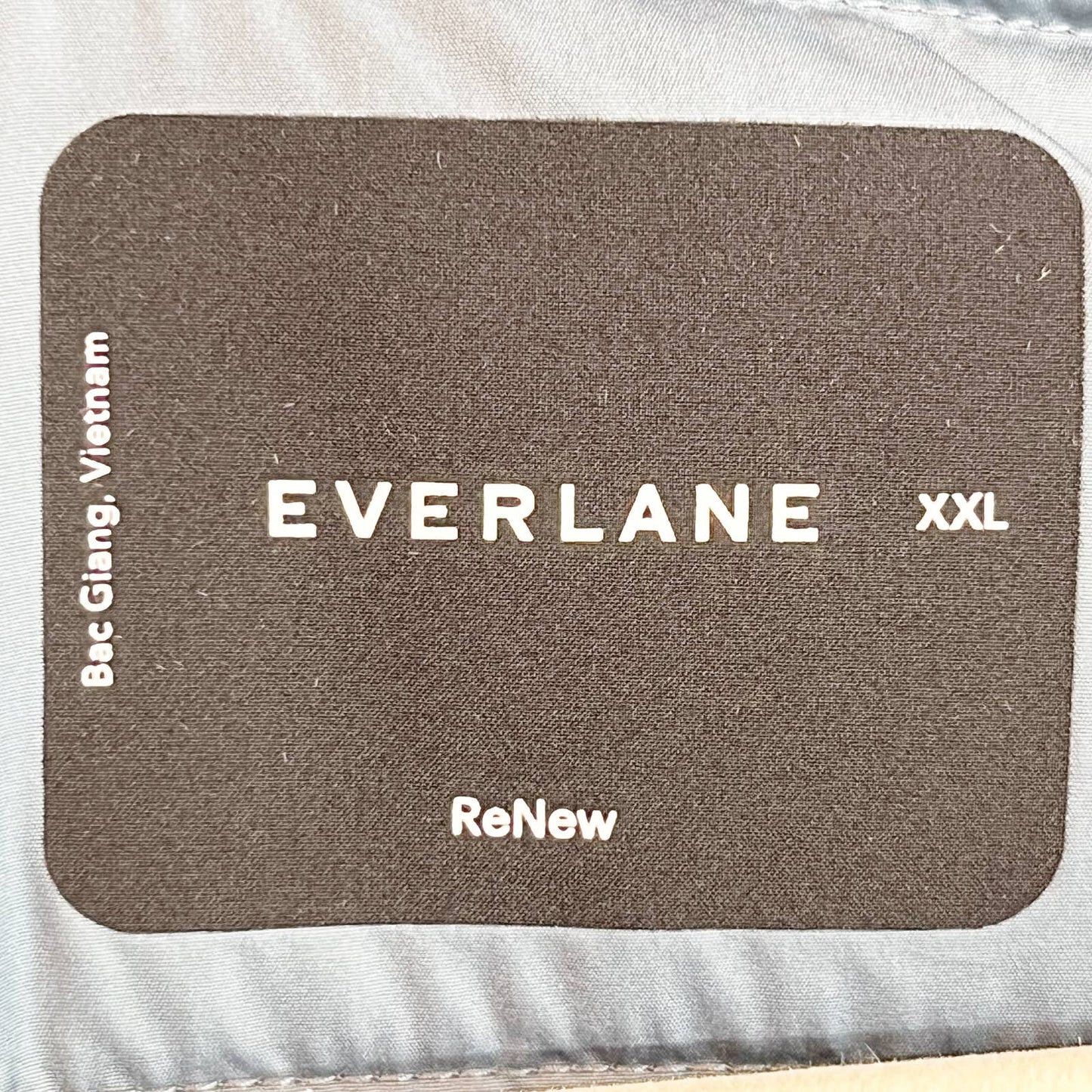 Everlane Plus Renew Channel Liner Long Sleeve Snap Button Puffer Jacket Blue XXL