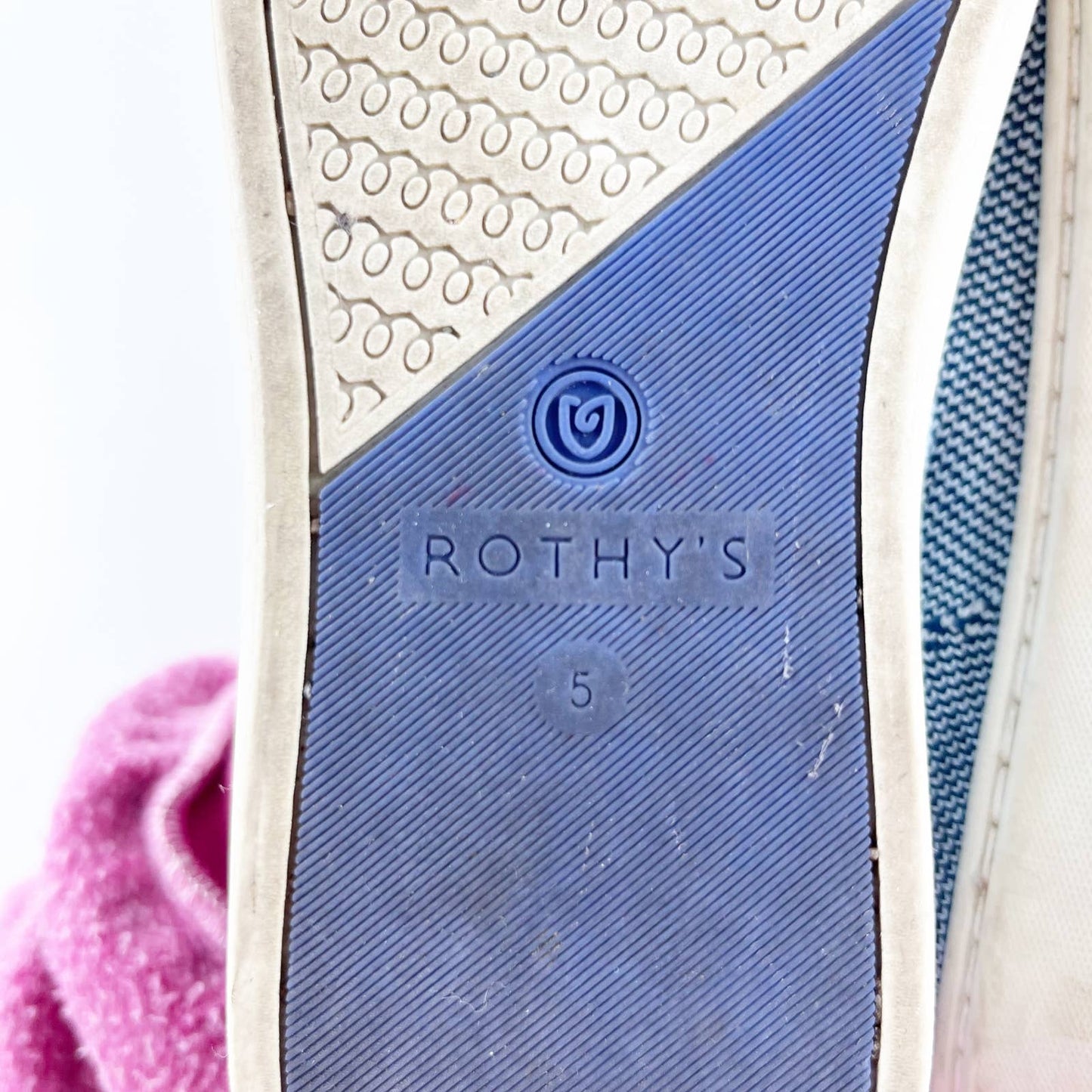 Rothy's Coast Slip On Sneaker Flats Blue 5
