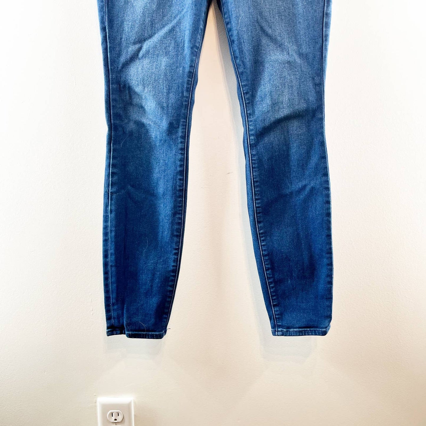 Good American Good Legs High Rise Stretch Denim Skinny Jeans Blue 10