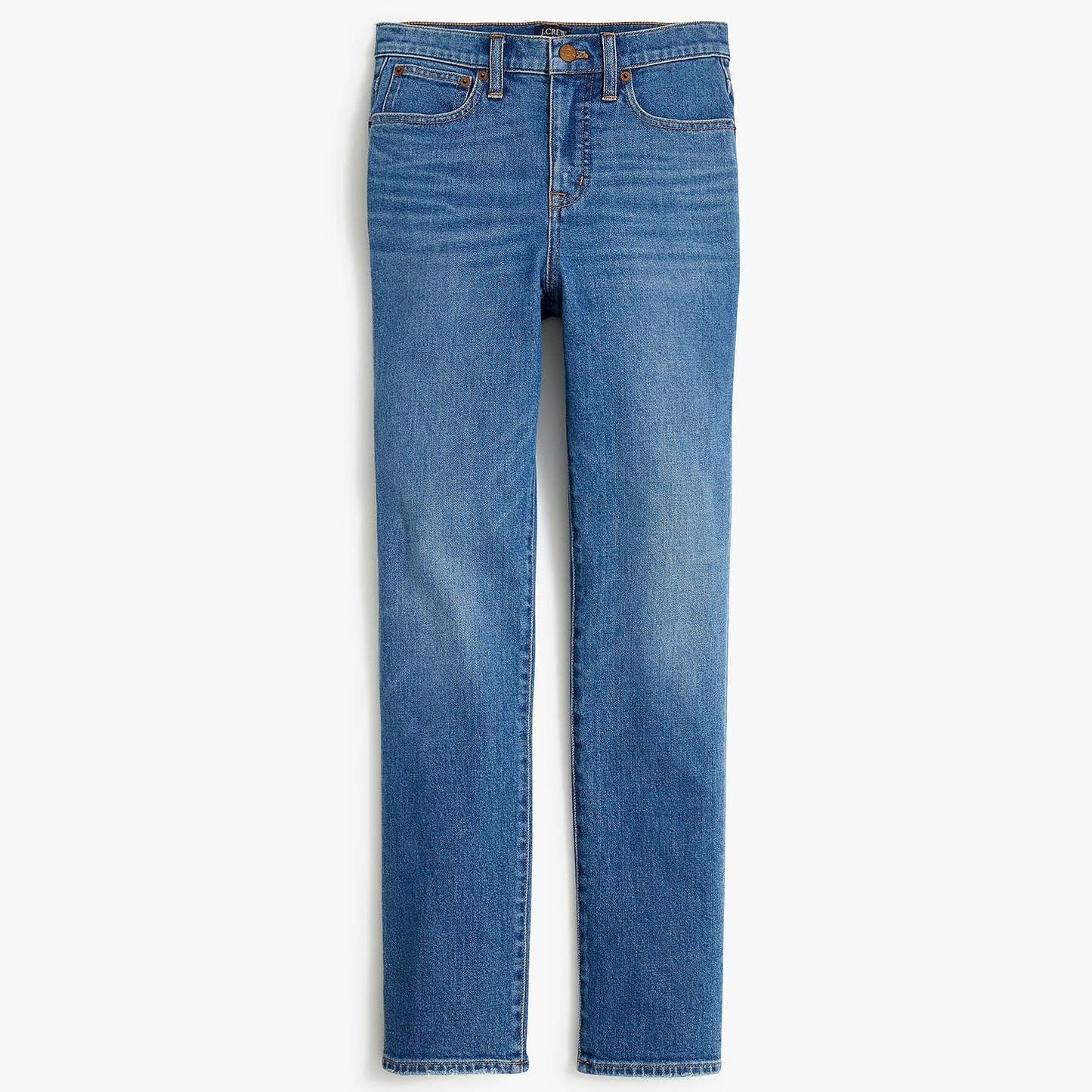 J. Crew Essential All-Day Stretch Pull On High Waisted Straight Jeans Blue 33