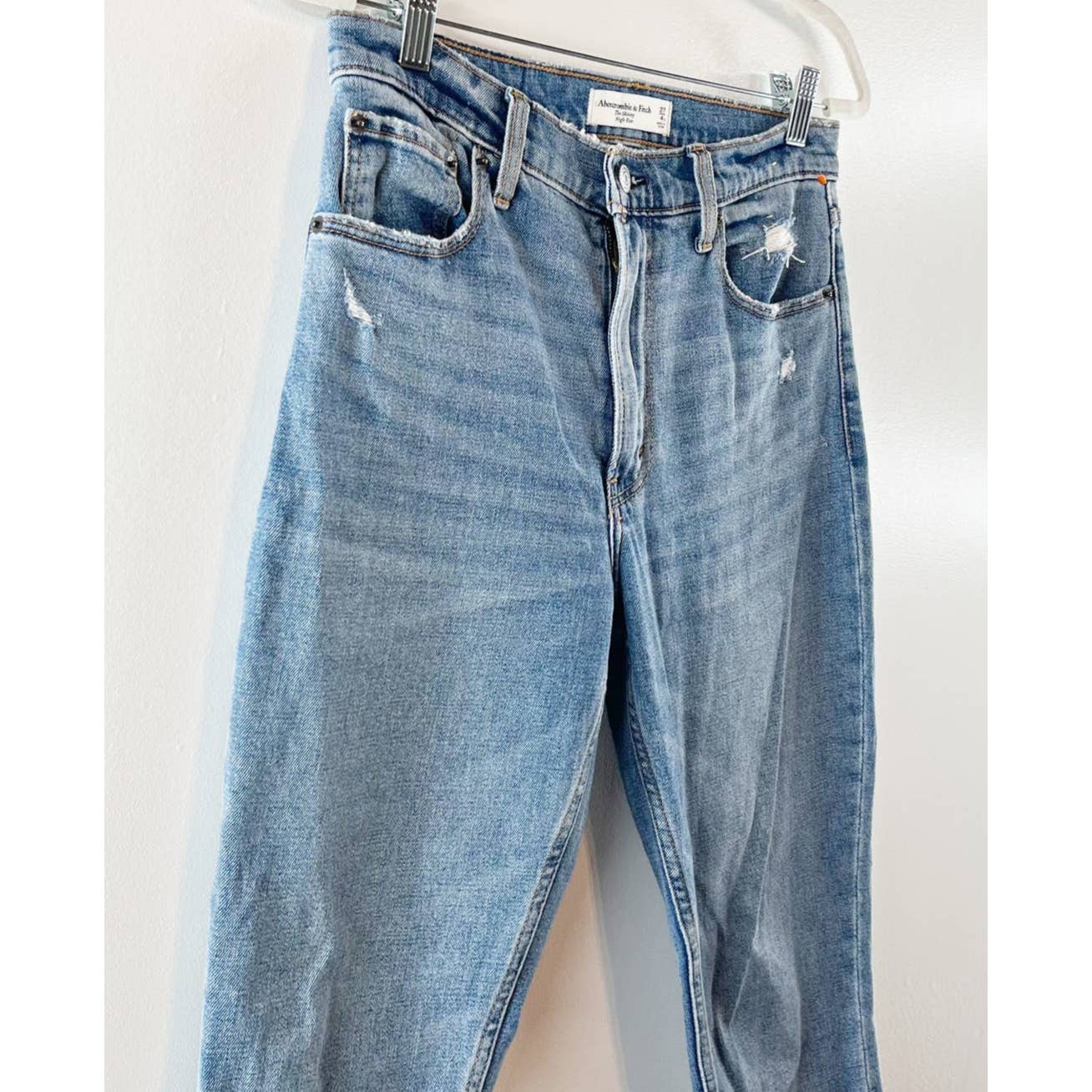 Abercrombie & Fitch The High Rise Skinny Denim High Rise Jeans Blue 27 X Short