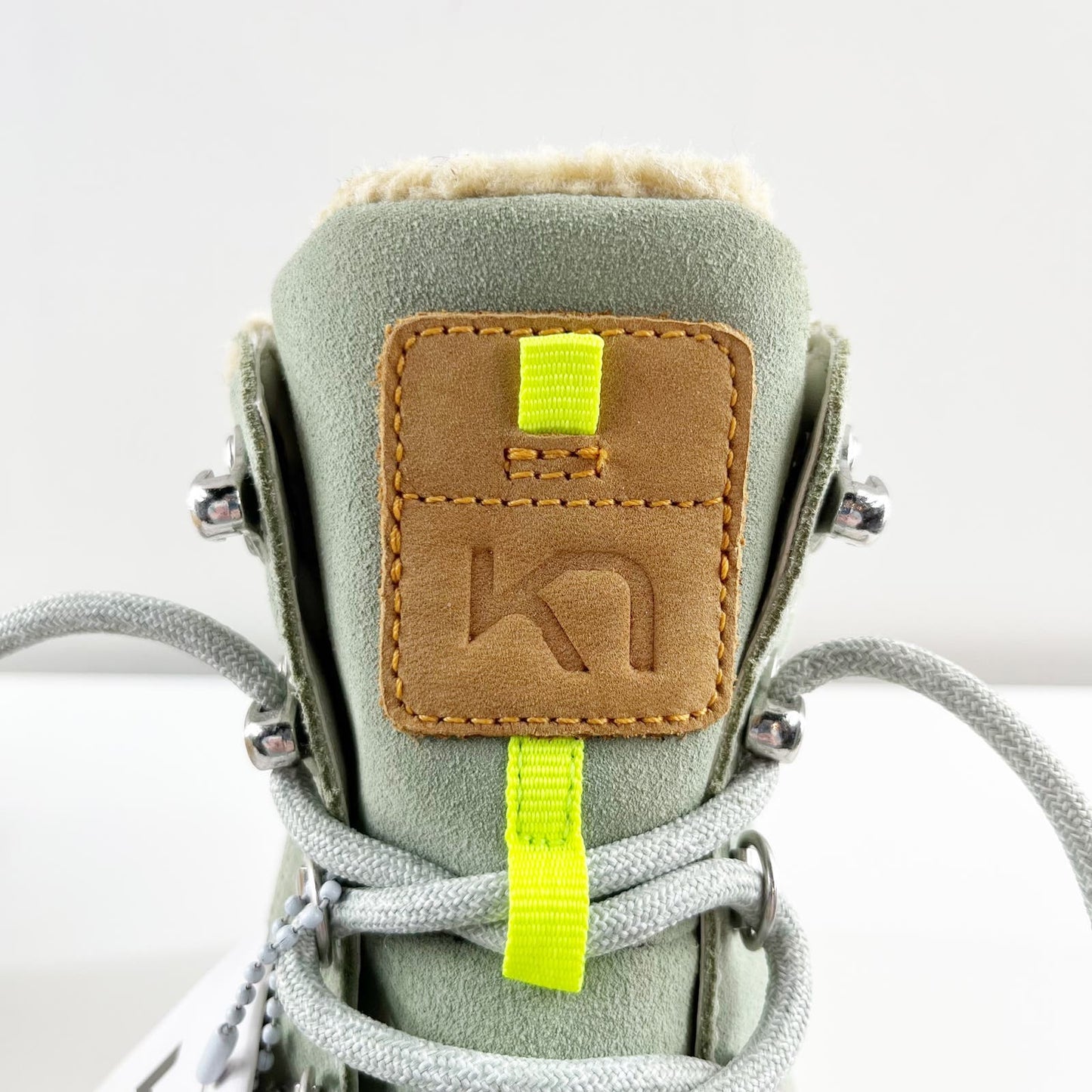Kari Traa Ferde Hiking Combat Ankle Boots Booties Slate Green 6