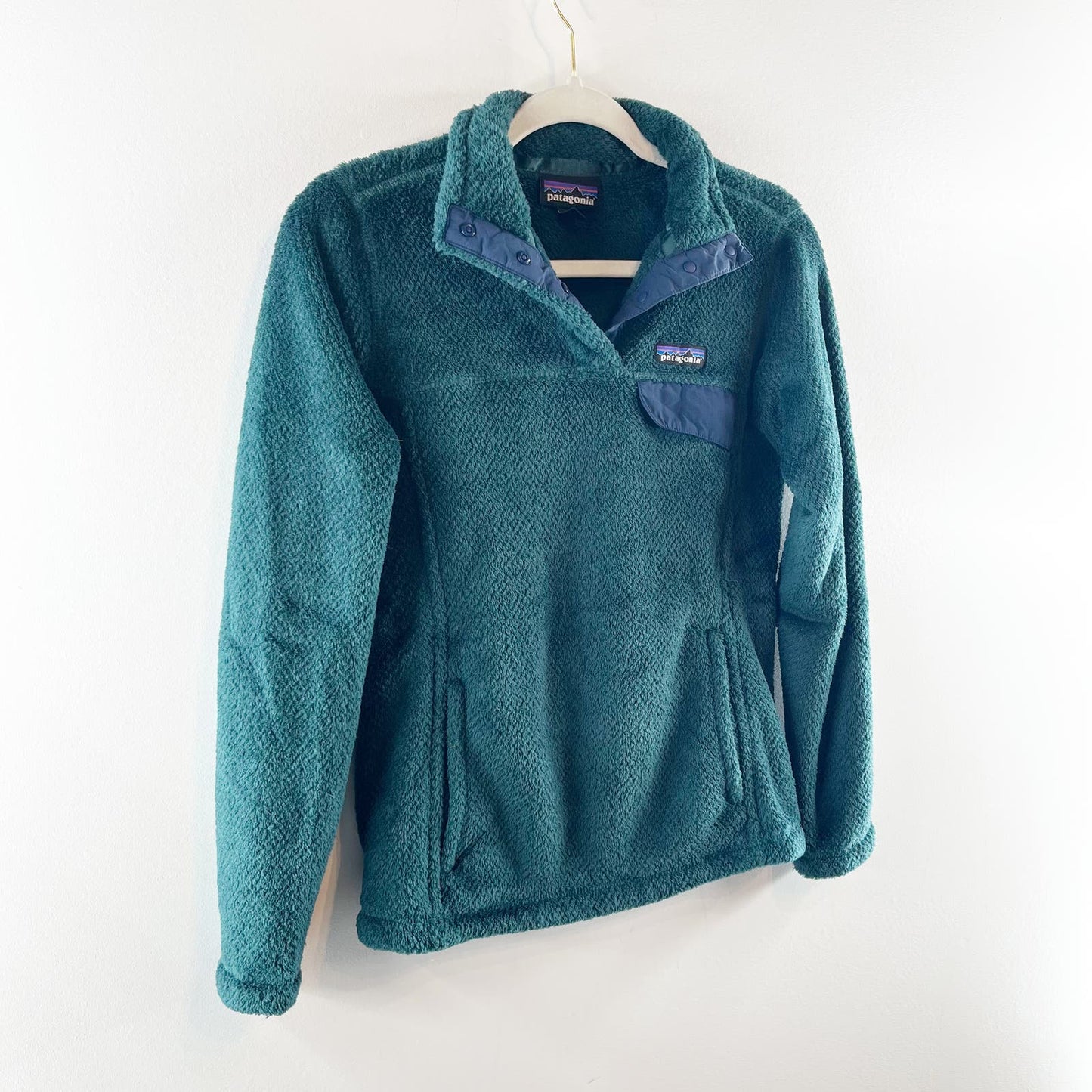 Patagonia Synchilla T Snap Pullover Fleece Jacket Green XS