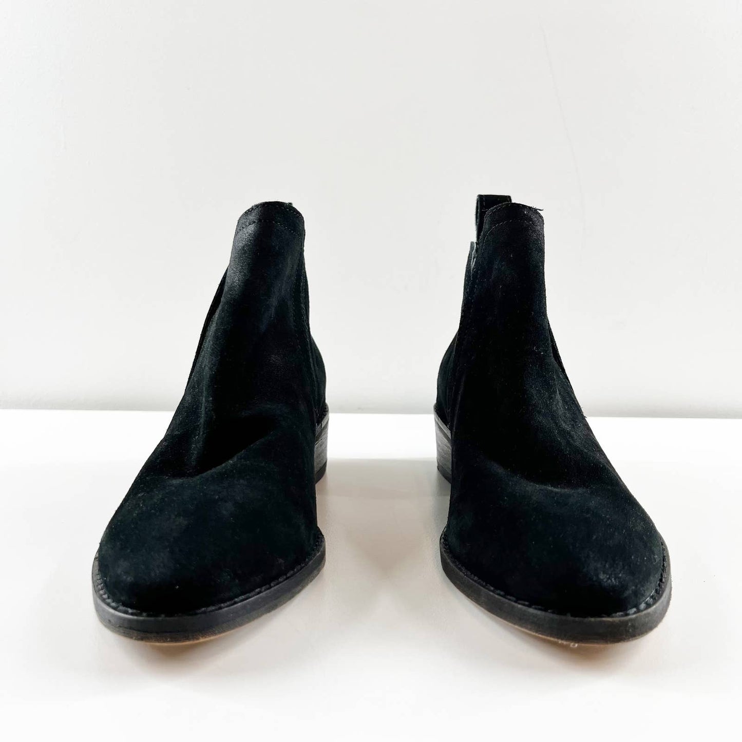 Dolce Vita Tessey Suede Ankle Boots Booties Black 6
