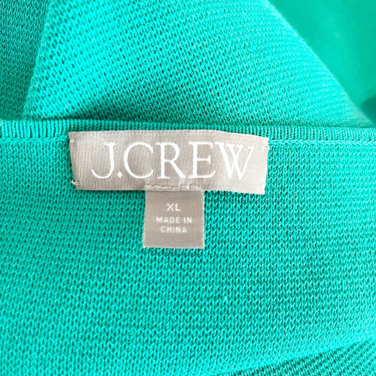 J. Crew Re-imagined Sleeveless Square Neck Mini Sweater Dress Green XL
