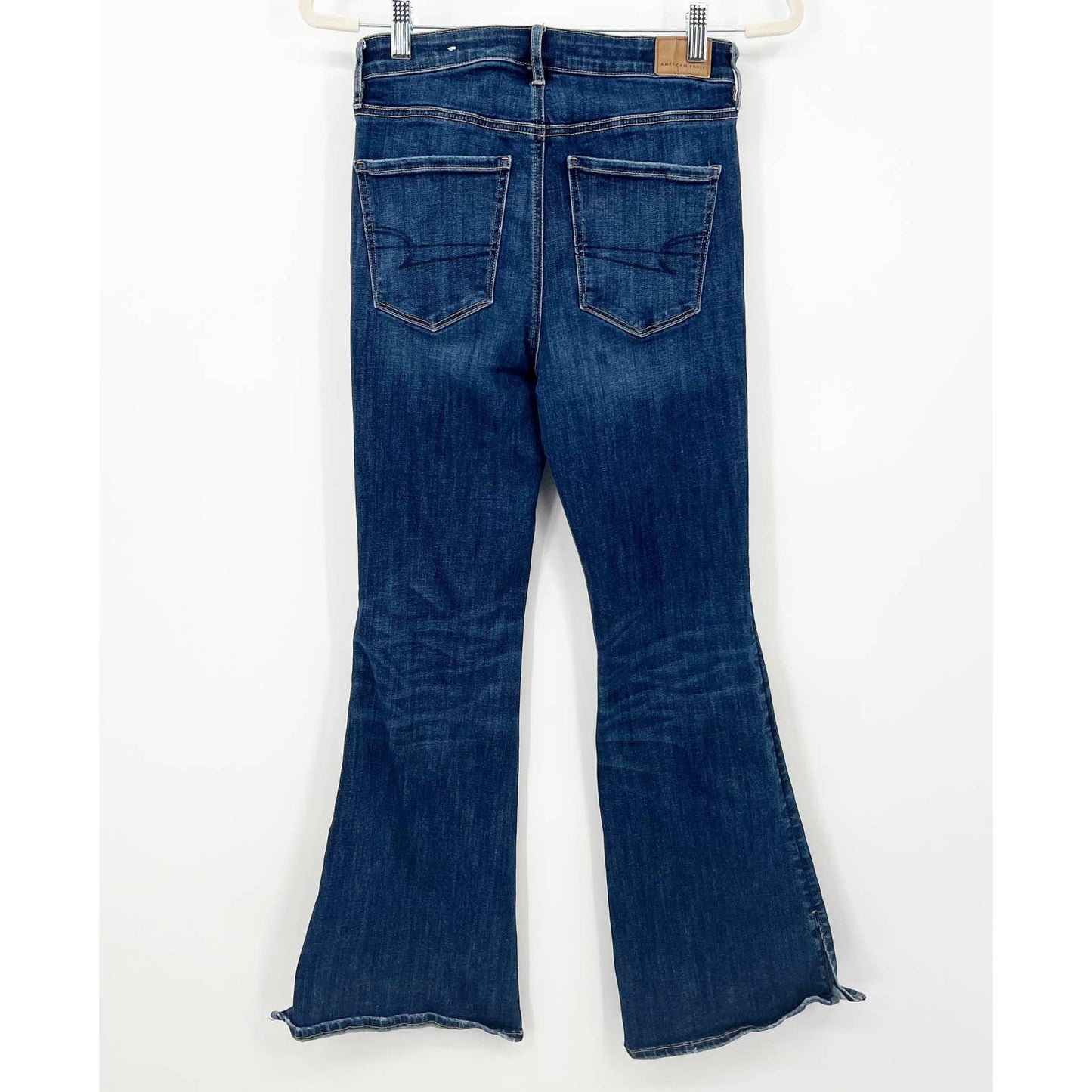 American Eagle Super Hi Rise Flare Jeans Blue 6