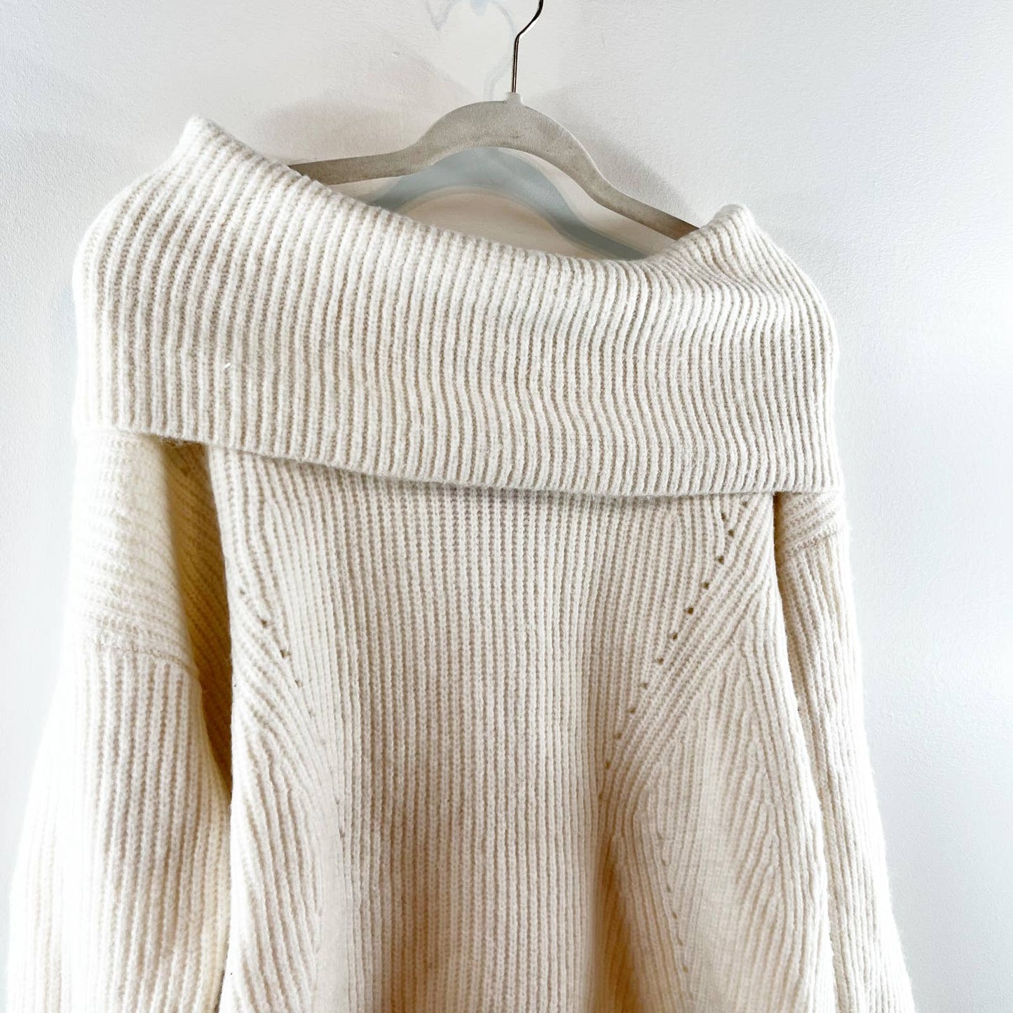 Stitches & Stripes Juliette Chunky Pullover Sweater Ivory Large NWT