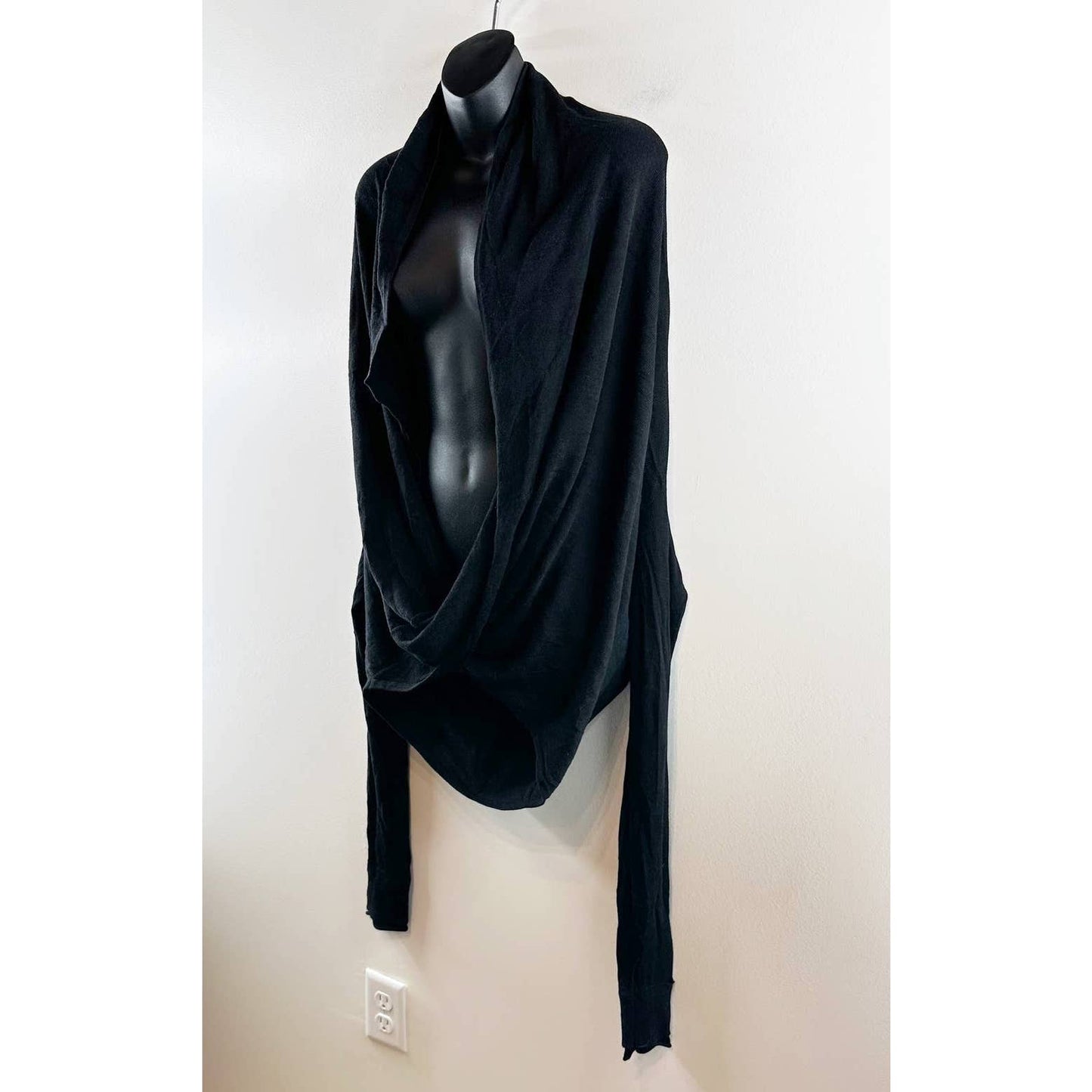 Lululemon Iconic Wrap Front Long Sleeve Sweater Black 12