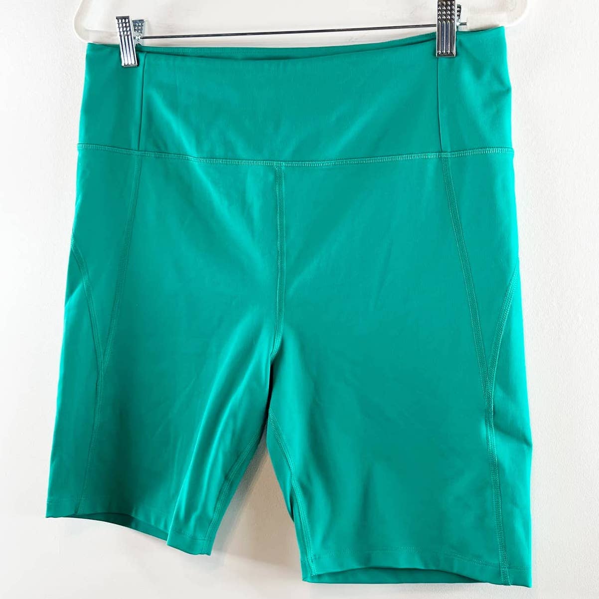 Girlfriend Collective Run Compressive Stretch Recycled-Jersey Shorts Green 3XL