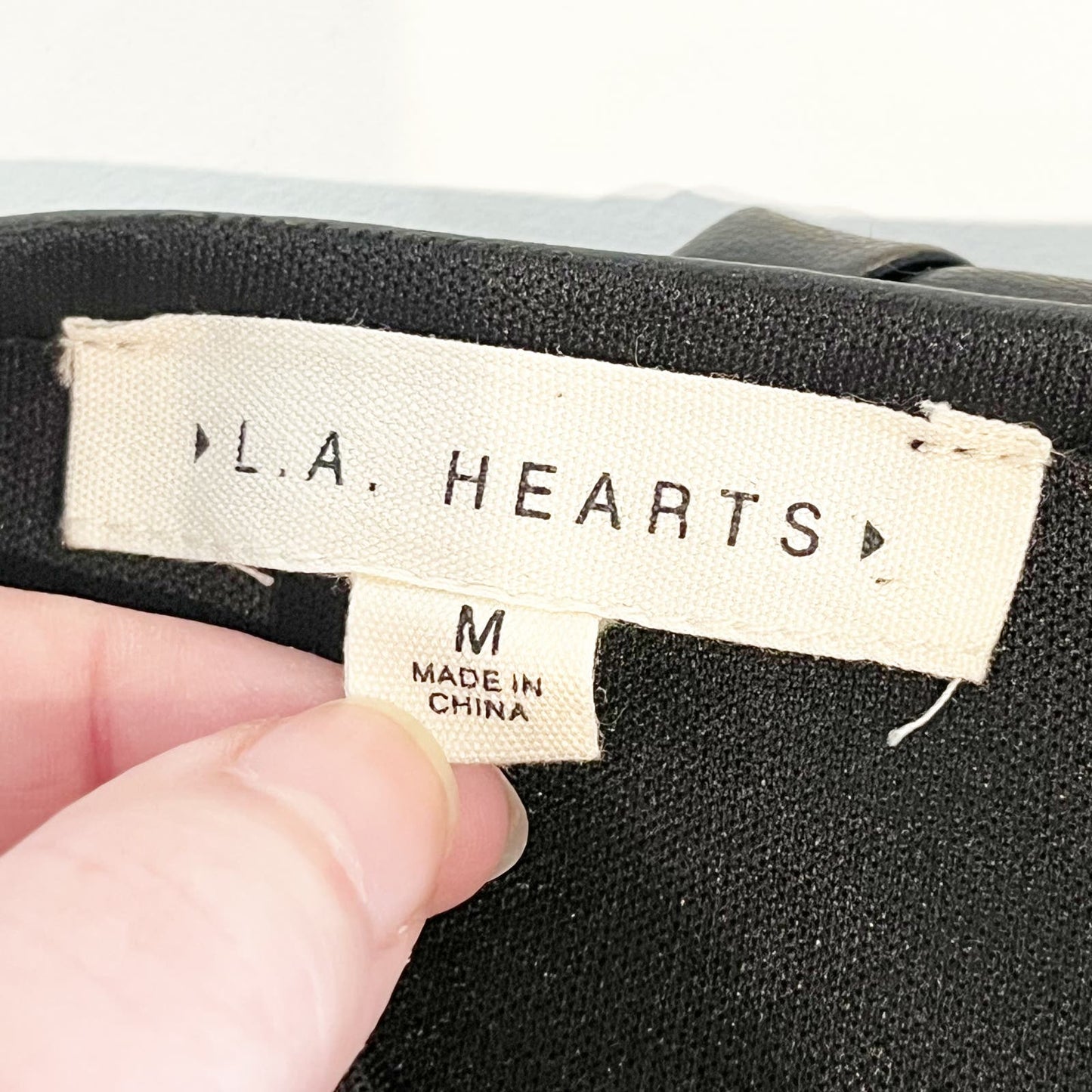PacSun LA Hearts Faux Leather Corset Strapless Mini Dress Black Medium