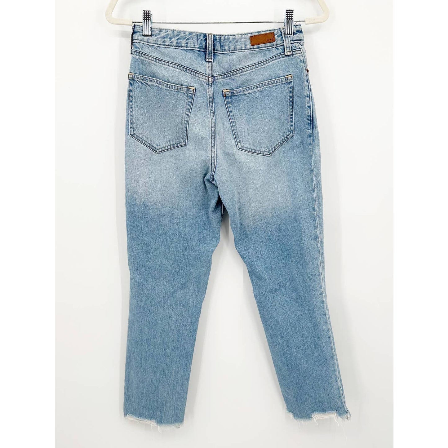 Abercrombie & Fitch Annie Girlfriend High Rise Distressed Jeans 2