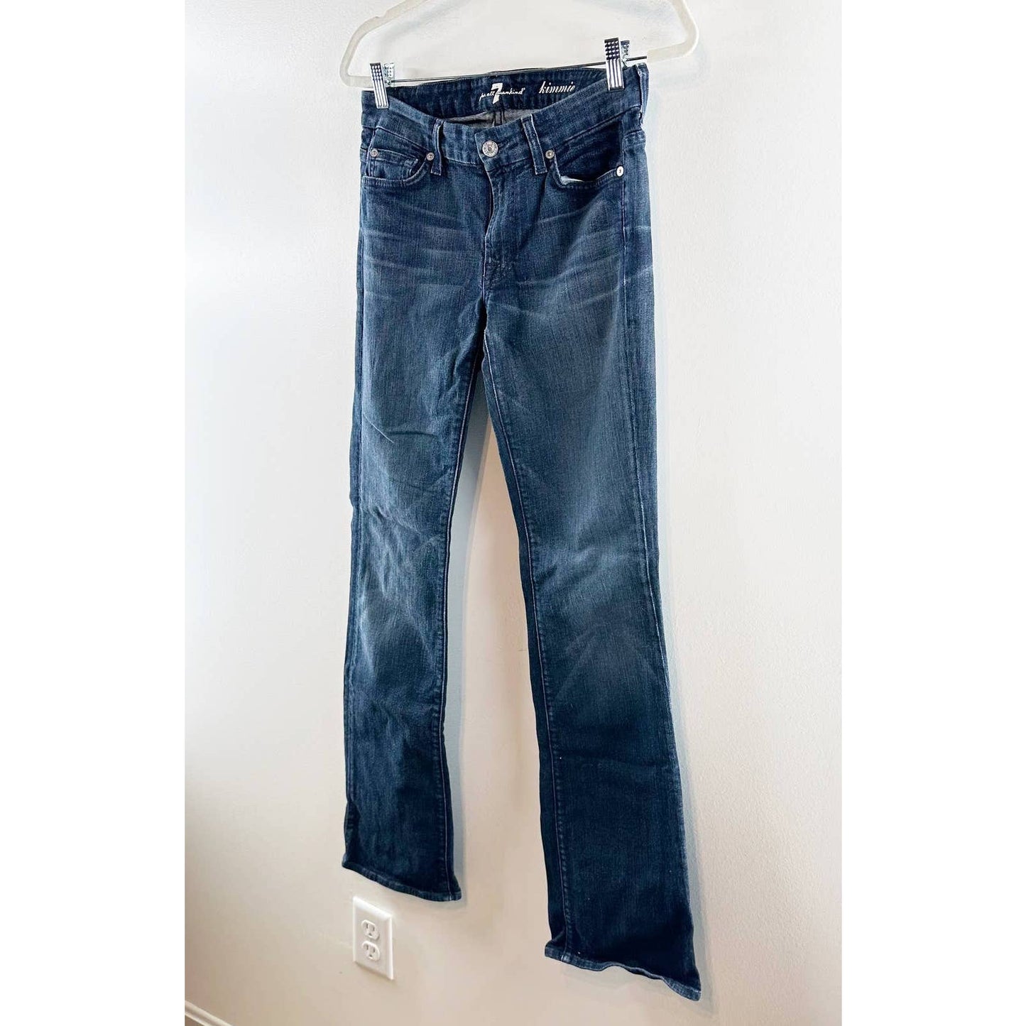 7 For All Mankind Kimmie Bootcut Dark Wash Denim Jeans 28 / 6
