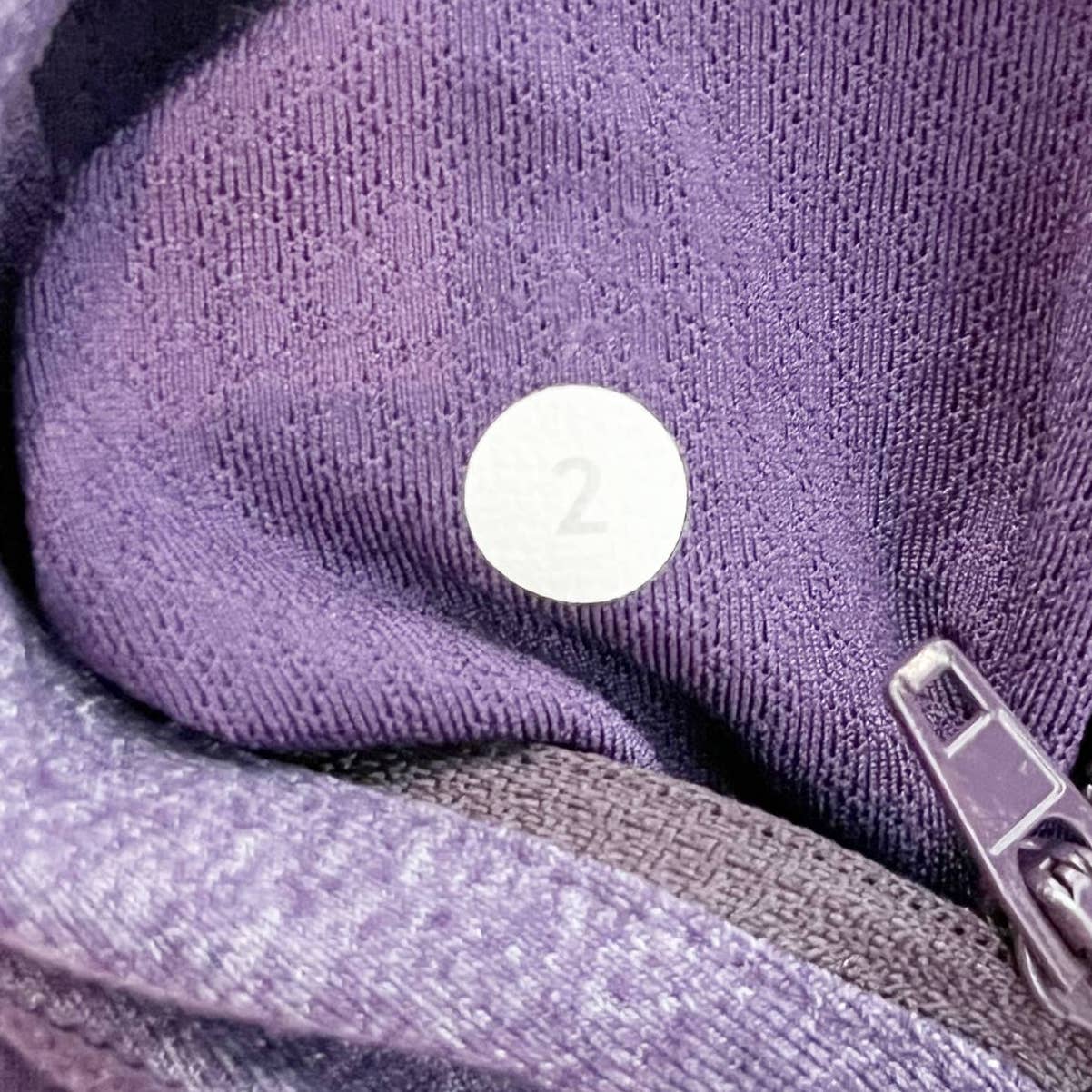 Lululemon In Stride Long Sleeve Thumbhole Full Zip Jacket Heathered Purple 2