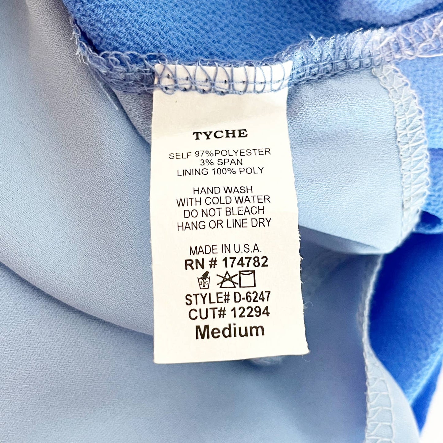 Vici Short Balloon Sleeve Back Keyhole Tie Waist Sheath Mini Dress Blue Medium