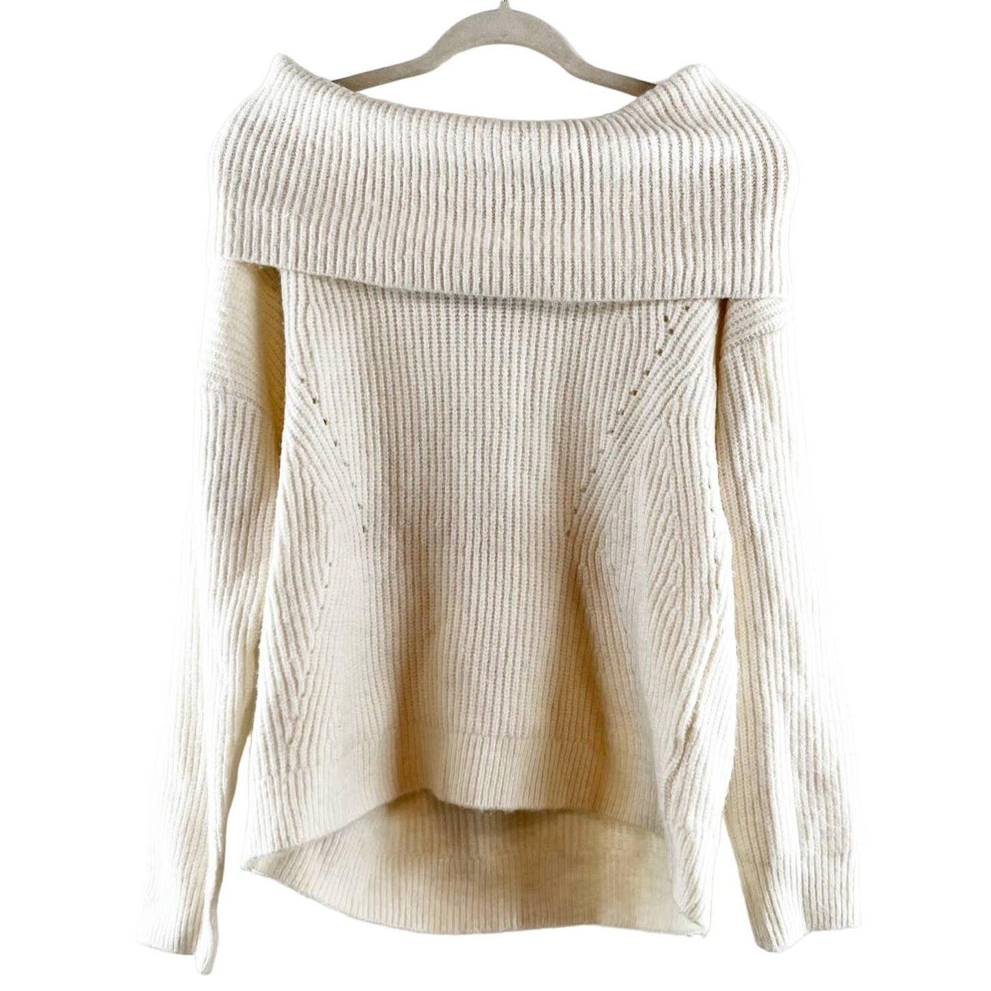 Stitches & Stripes Juliette Chunky Pullover Sweater Ivory Large NWT