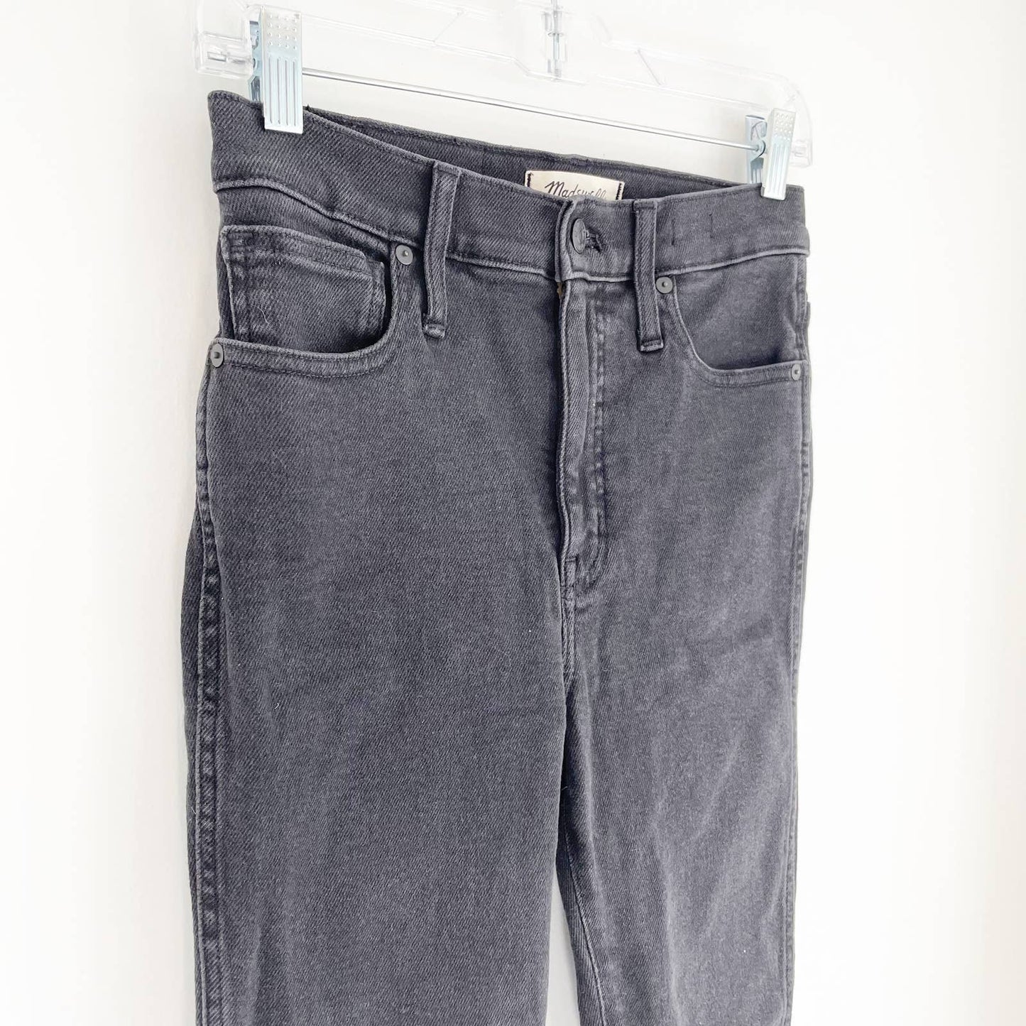 Madewell 10" High-Rise Skinny Jeans in Starkey Wash Black 28