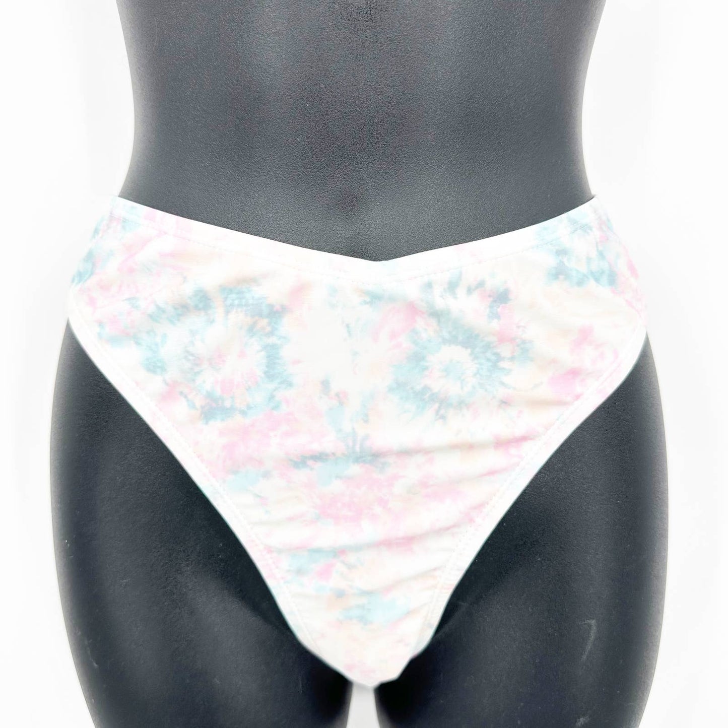 Onia Cotton Candy Tie Dye Bikini Swimsuit White Large